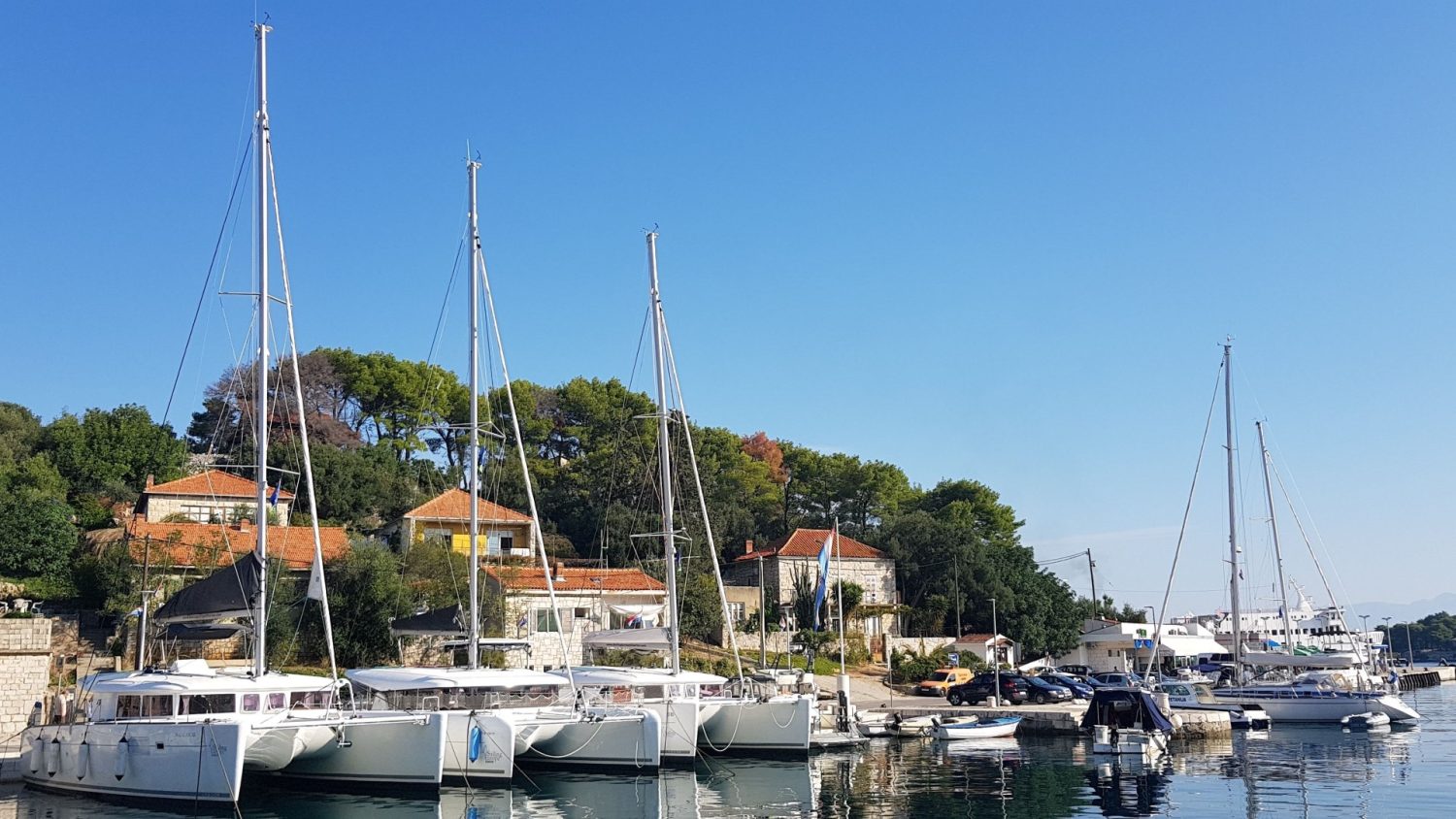 Marina Rogač - catamarans (photo taken 2019)