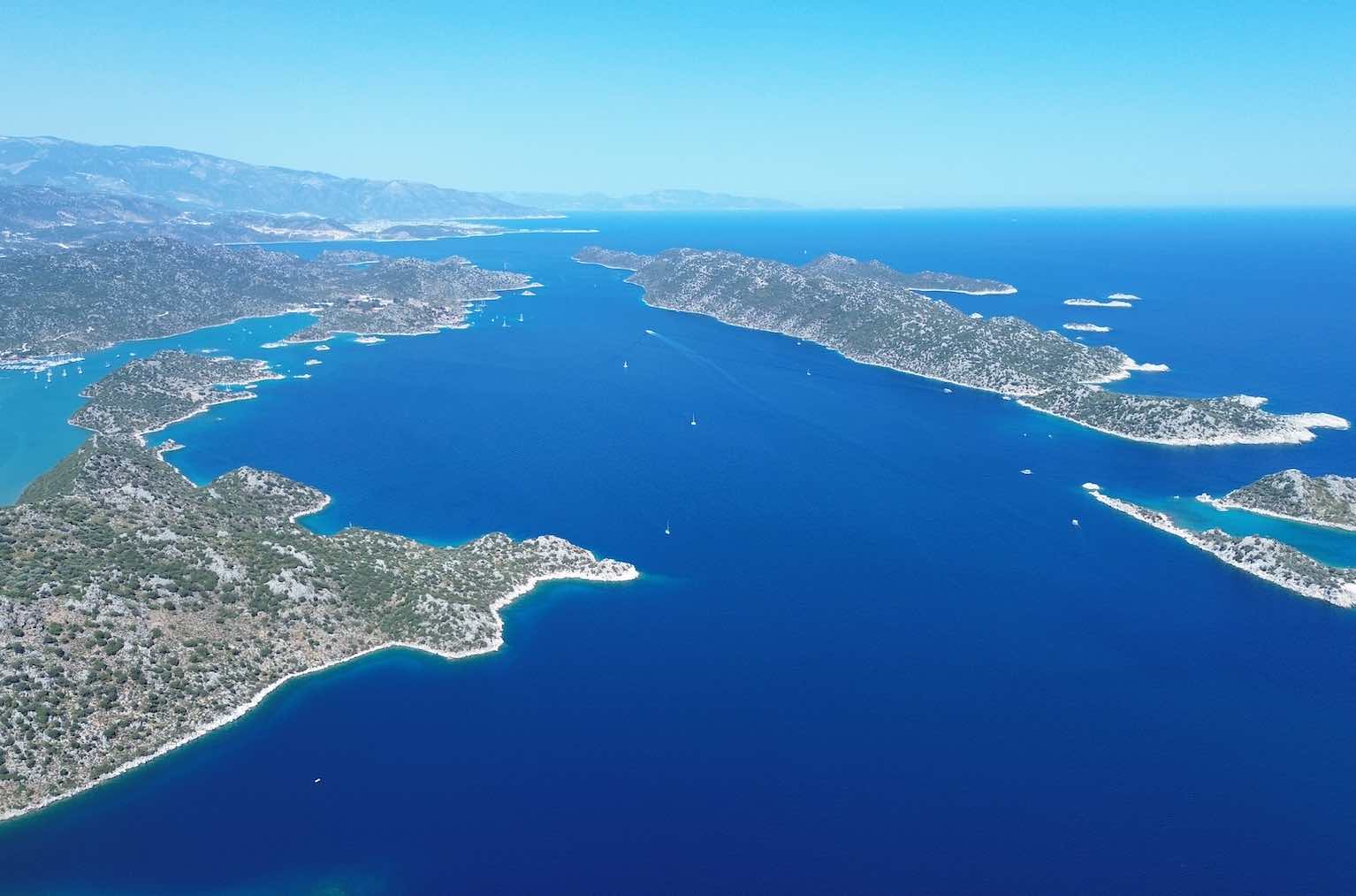 Вид на остров Кекова (Kekova Adası)